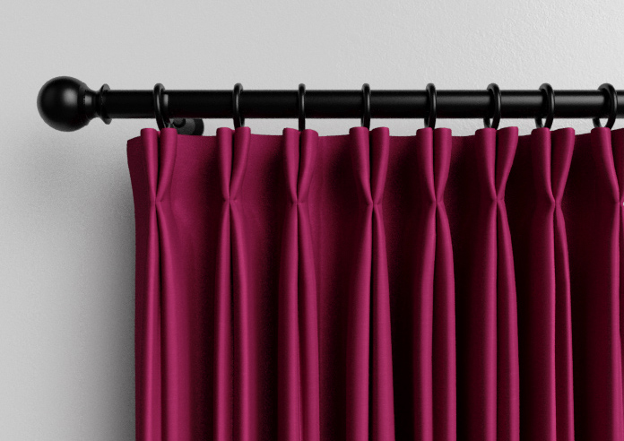Kyoto Faux Silk, Pink Rouge - Made to Measure Curtains - Image 10